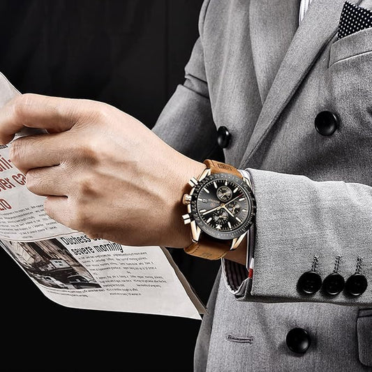 Tesly Montre de luxe élégante BENYAR