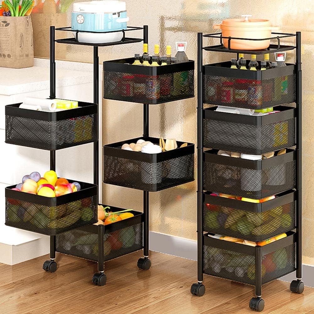 Étagère à légumes tesly rotative pour fruits et légumes