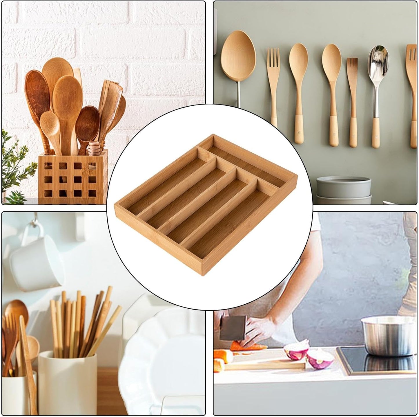 Plateau à couverts tesly divisé