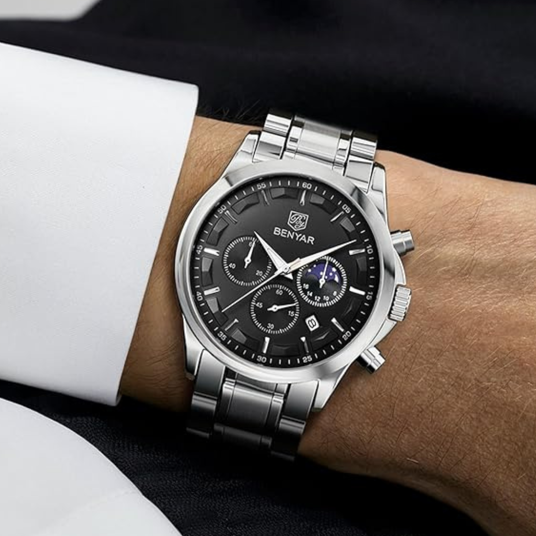 Montre Benyar Tesly Analogique Quartz Chronographe Mode Décontracté