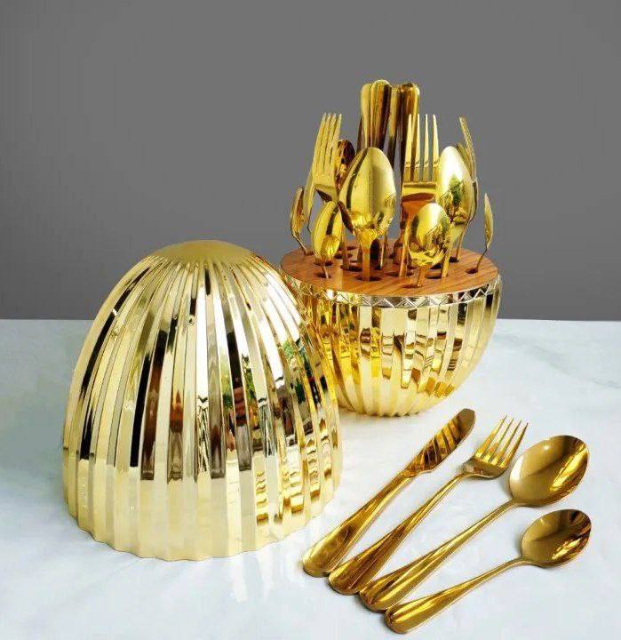 Ensemble de couverts en acier inoxydable 24pcs