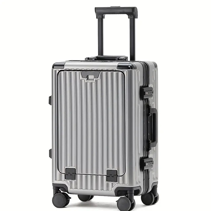 Valise cabine avec port USB et porte-gobelet