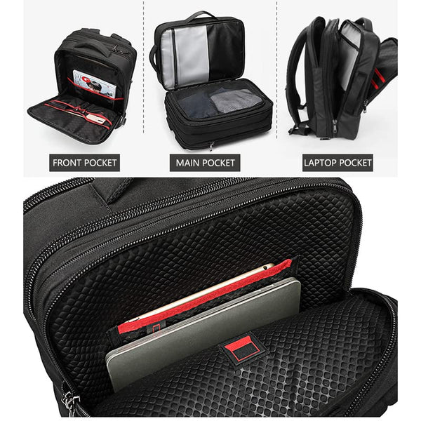 sac à dos tesly  extensible de grande capacité voyage et affaires