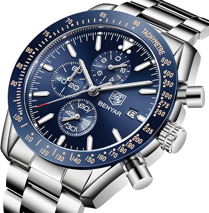 Montre Benyar de Luxe Chronographe Tesly pour Homme