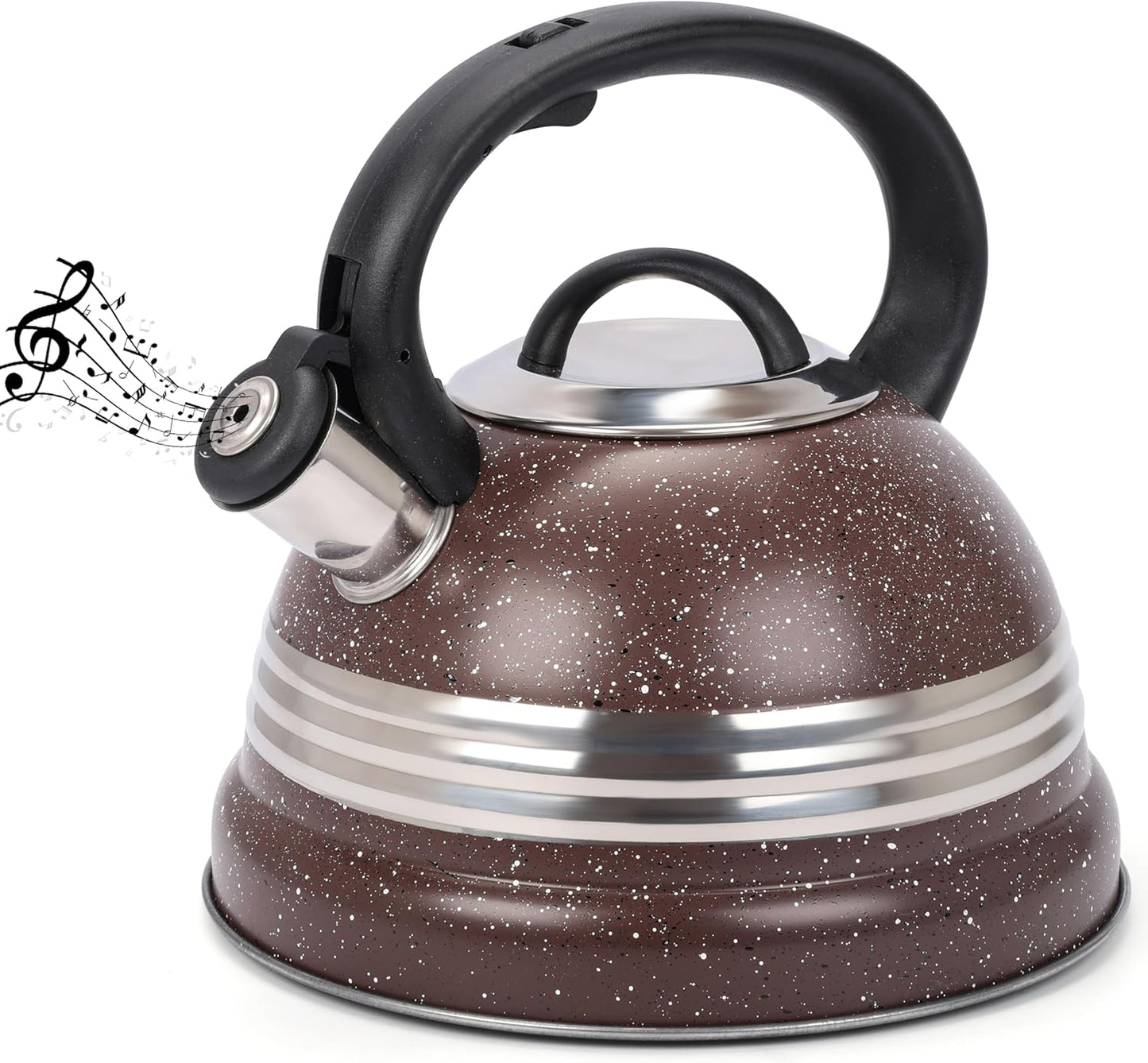 Bouilloire Sifflante Inox 3 L – Chauffe Rapide pour Thé & Café