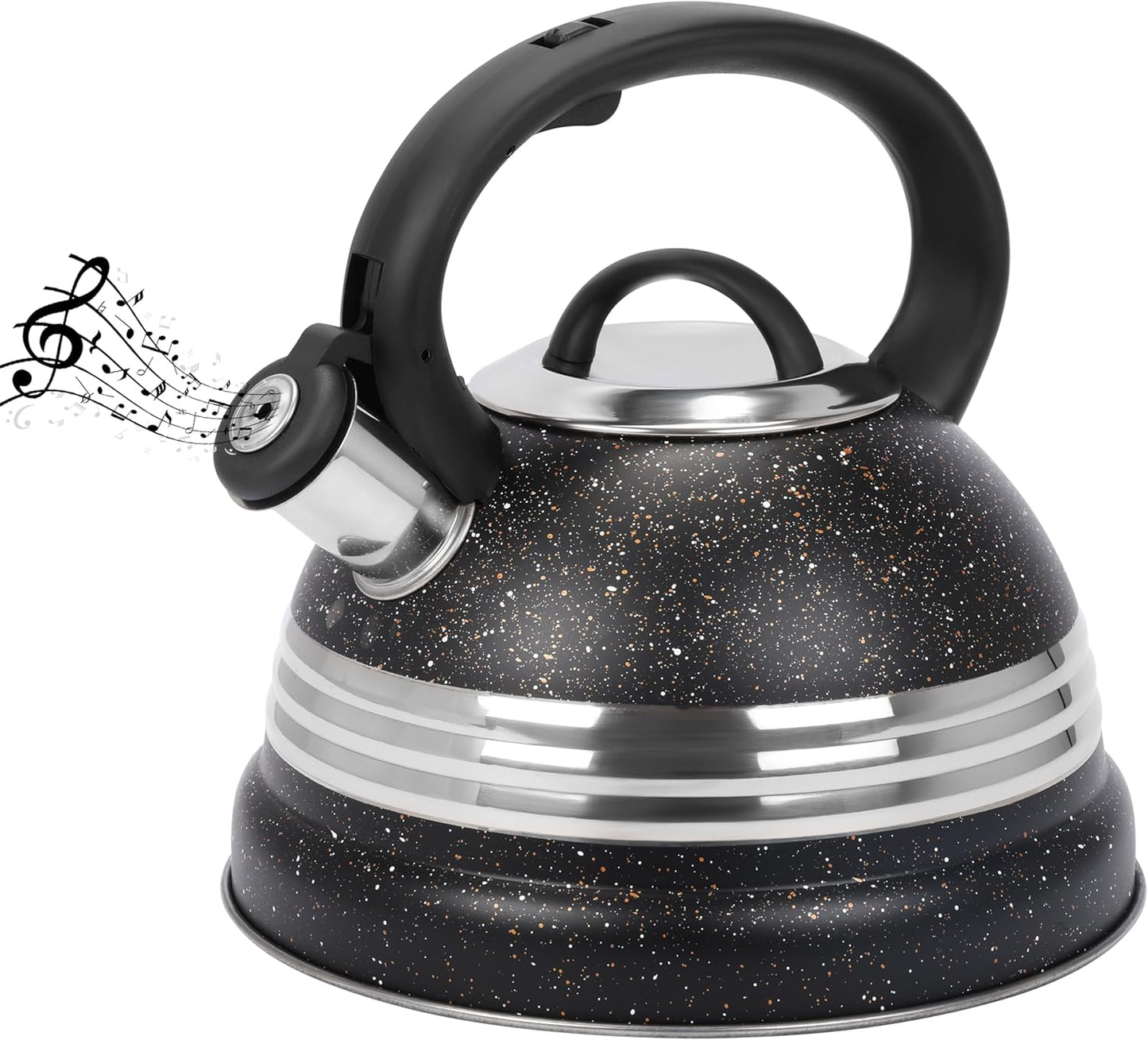 Bouilloire Sifflante Inox 3 L – Chauffe Rapide pour Thé & Café