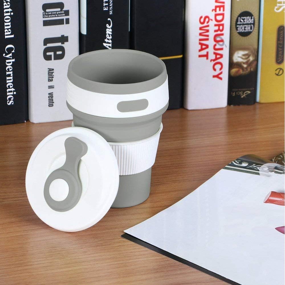 Gobelet de voyage Tesly pliable en silicone