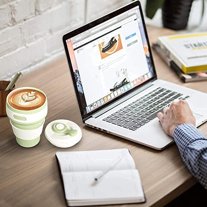 Gobelet de voyage Tesly pliable en silicone