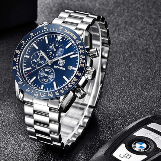 Montre Benyar de Luxe Chronographe Tesly pour Homme