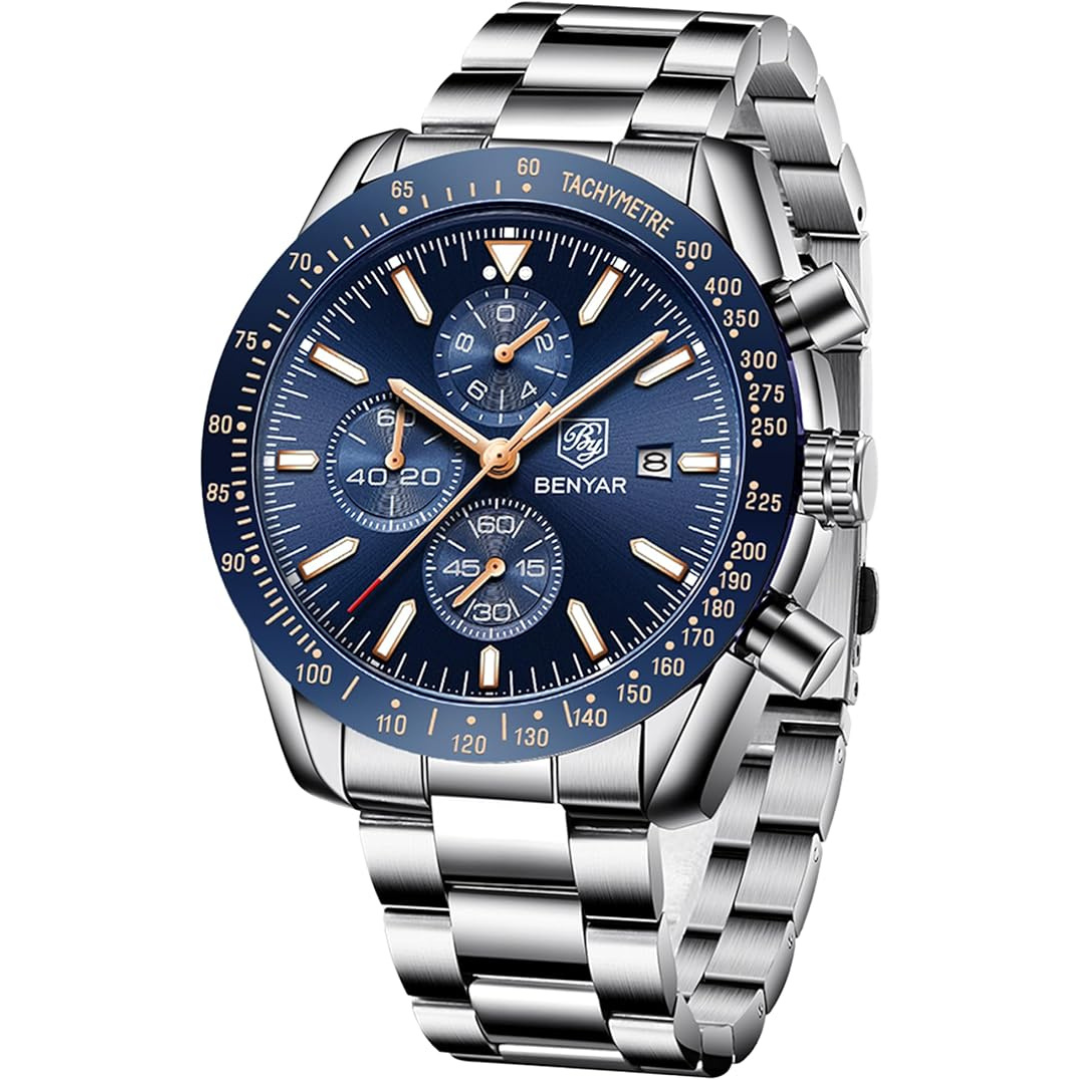 Montre Benyar de Luxe Chronographe Tesly pour Homme