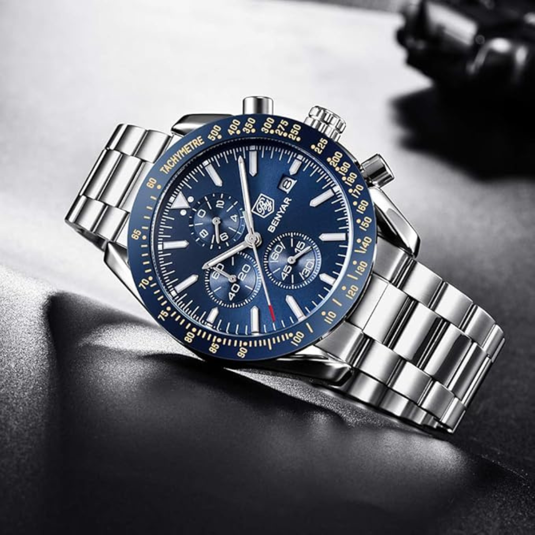 Montre Benyar de Luxe Chronographe Tesly pour Homme