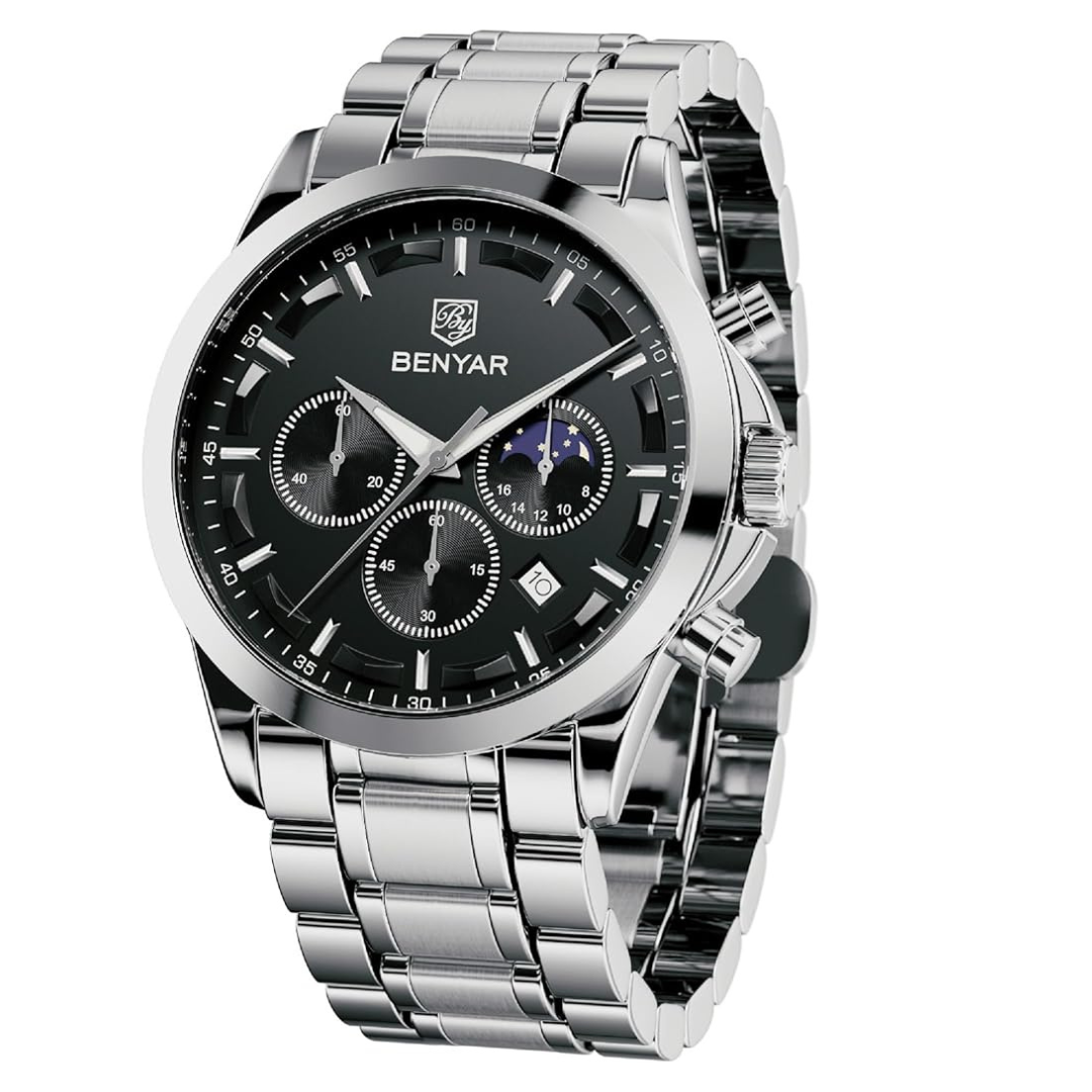 Montre Benyar Tesly Analogique Quartz Chronographe Mode Décontracté